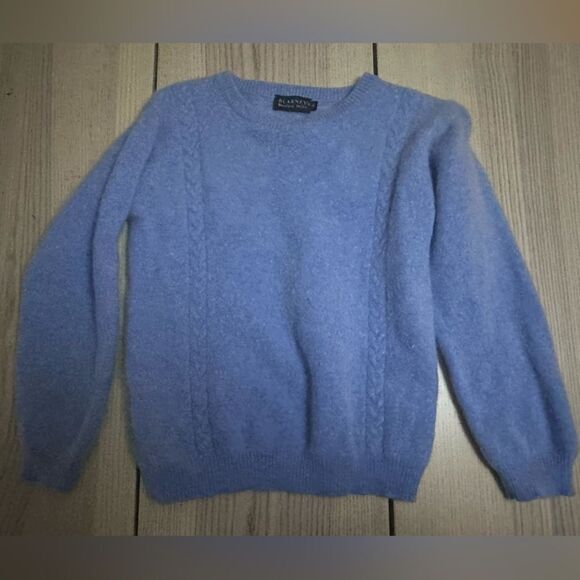 Blarney Woolen Mills Vintage Angora Wool Blend Sweater in light blue - Small - Picture 1 of 8
